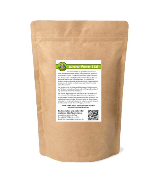 Mineral Futter (ehemals Mineral Mix & Wurmfutter) Mineral Futter (ehemals Mineral Mix & Wurmfutter)