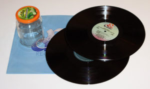 Schallplatten Blumentopf