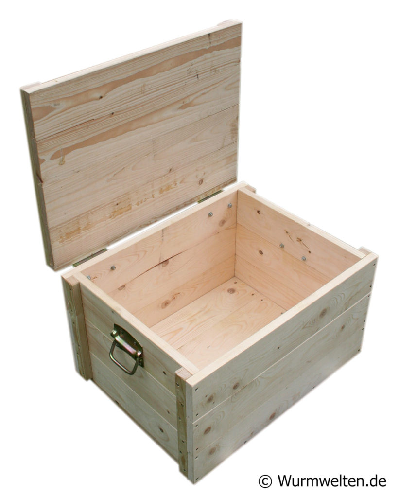 Wurmtruhe Wurmkiste aus Holz