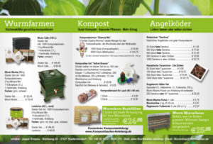 Wurmwelten Preis Katalog Innenseite