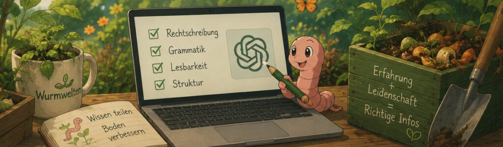 Einsatz von ChatGPT bei Wurmwelten liegt in der Verbesserung der Texte.